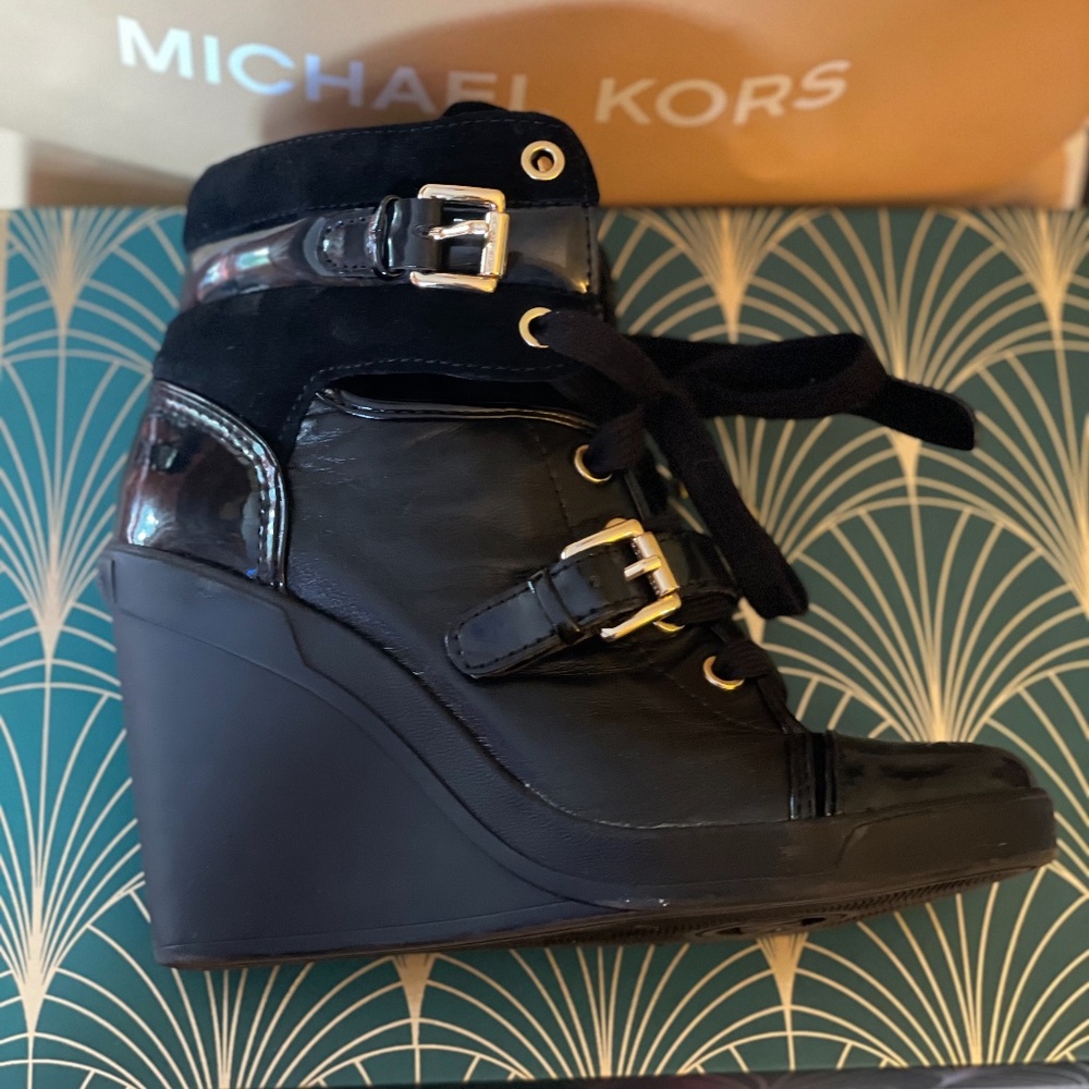 Black Michael Kors Wedge Shoes